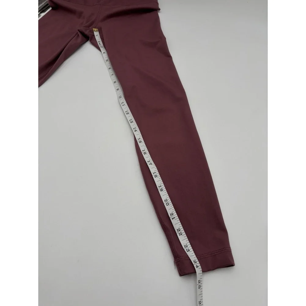 Yogalicious Lux Leggings XS Burgundy High Rise Athletic Yoga Activewear 25